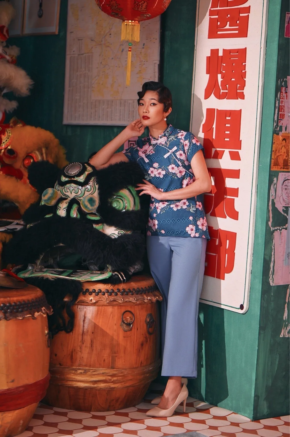 The Chinatown Women Cheongsam Top - Blossom