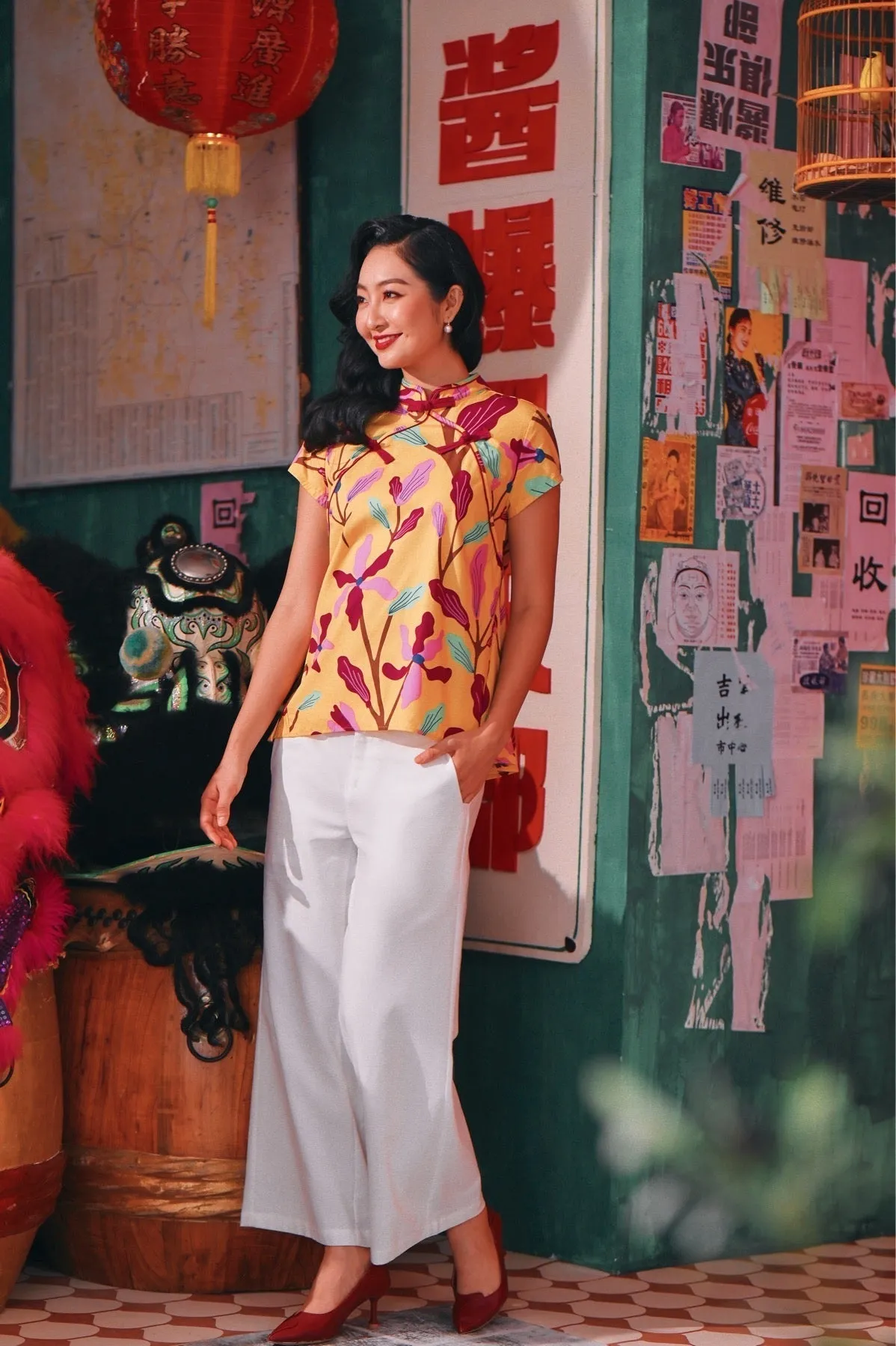 The Chinatown Women Cheongsam Top - Rich