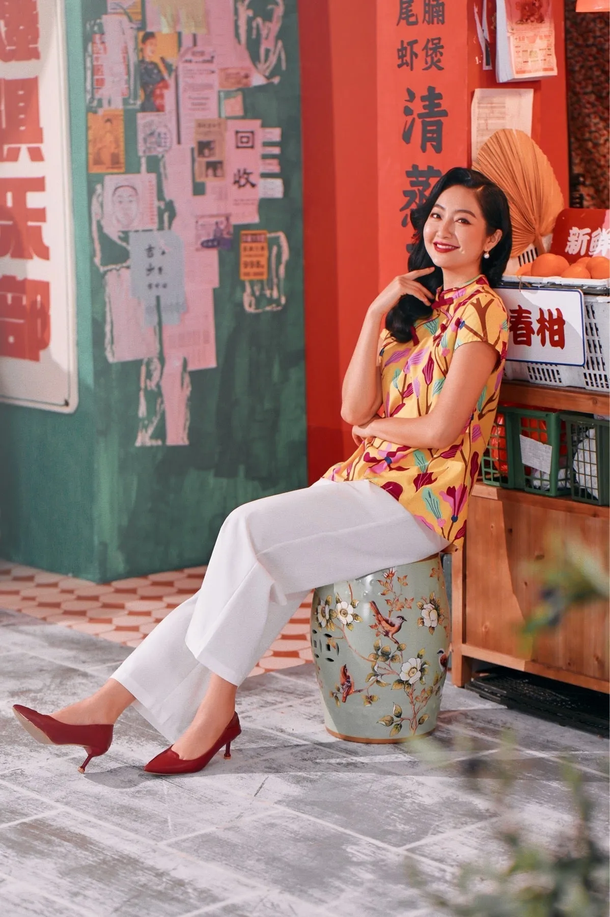 The Chinatown Women Cheongsam Top - Rich