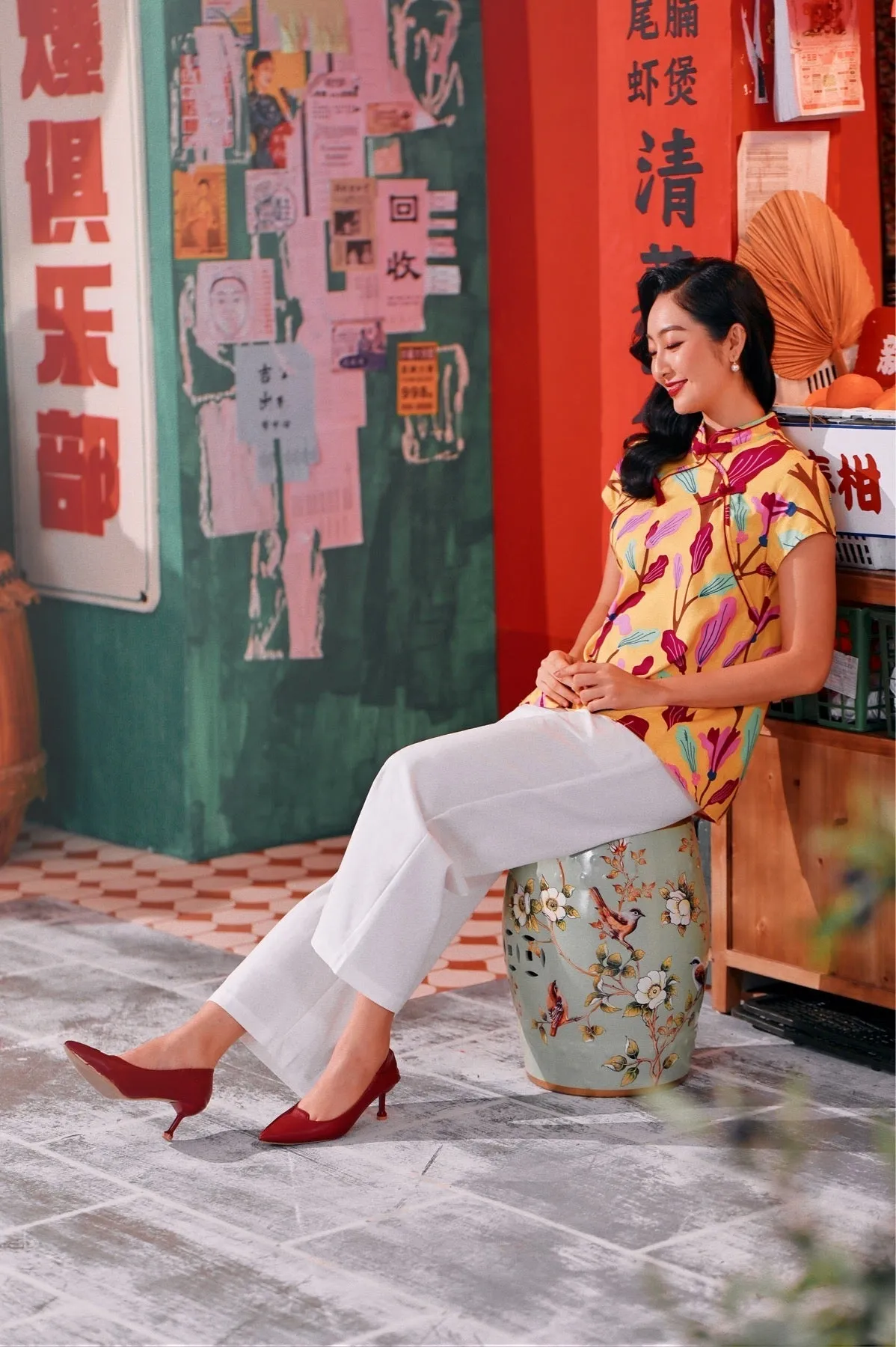 The Chinatown Women Cheongsam Top - Rich