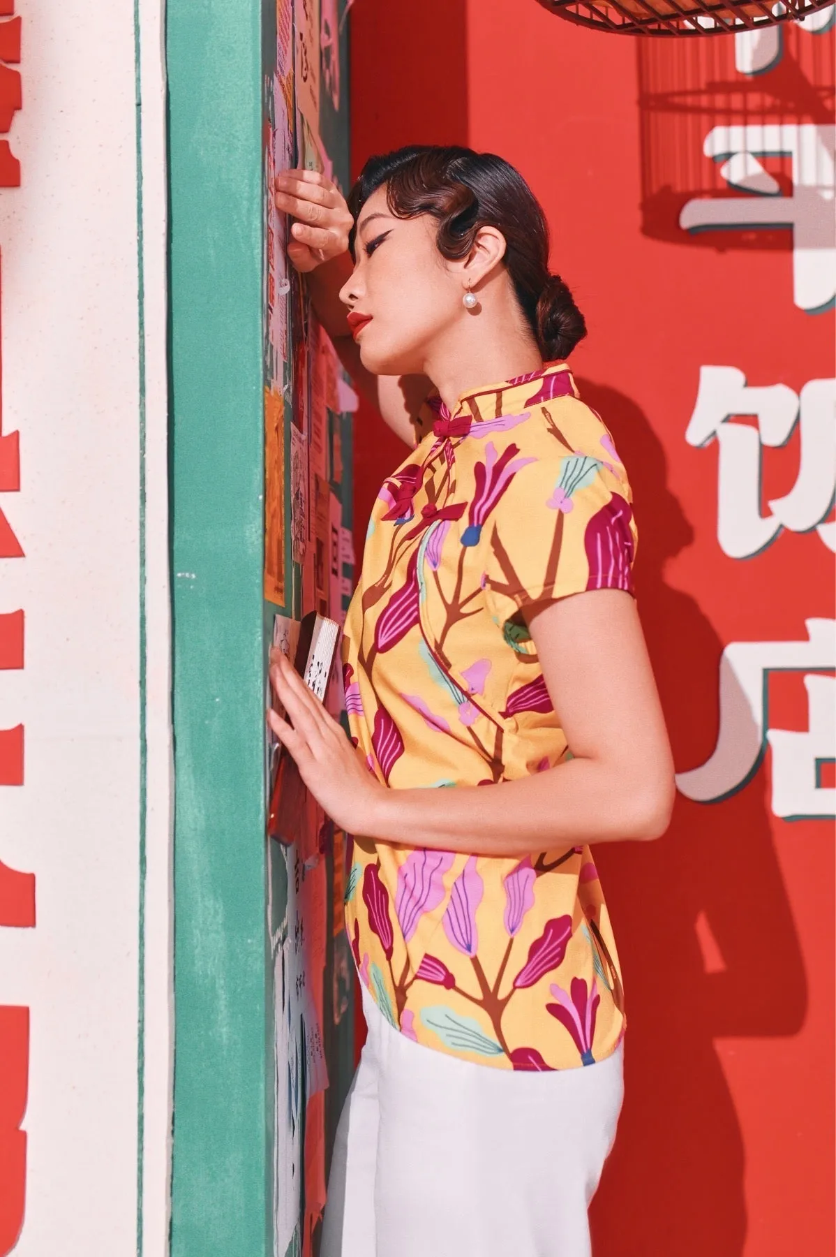 The Chinatown Women Cheongsam Top - Rich