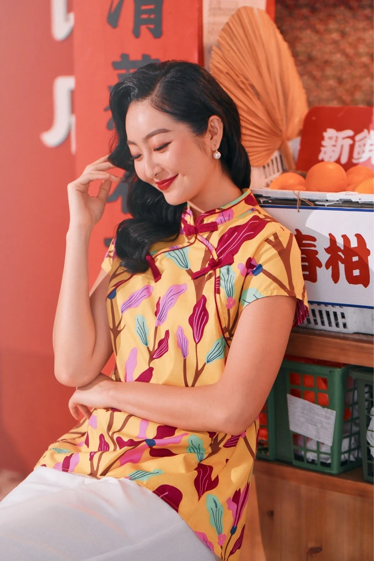 The Chinatown Women Cheongsam Top - Rich