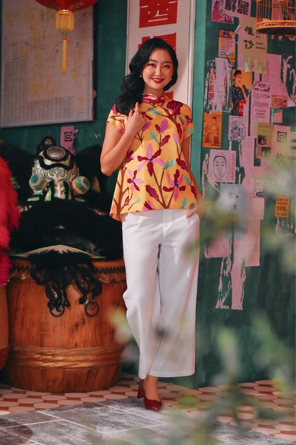 The Chinatown Women Cheongsam Top - Rich