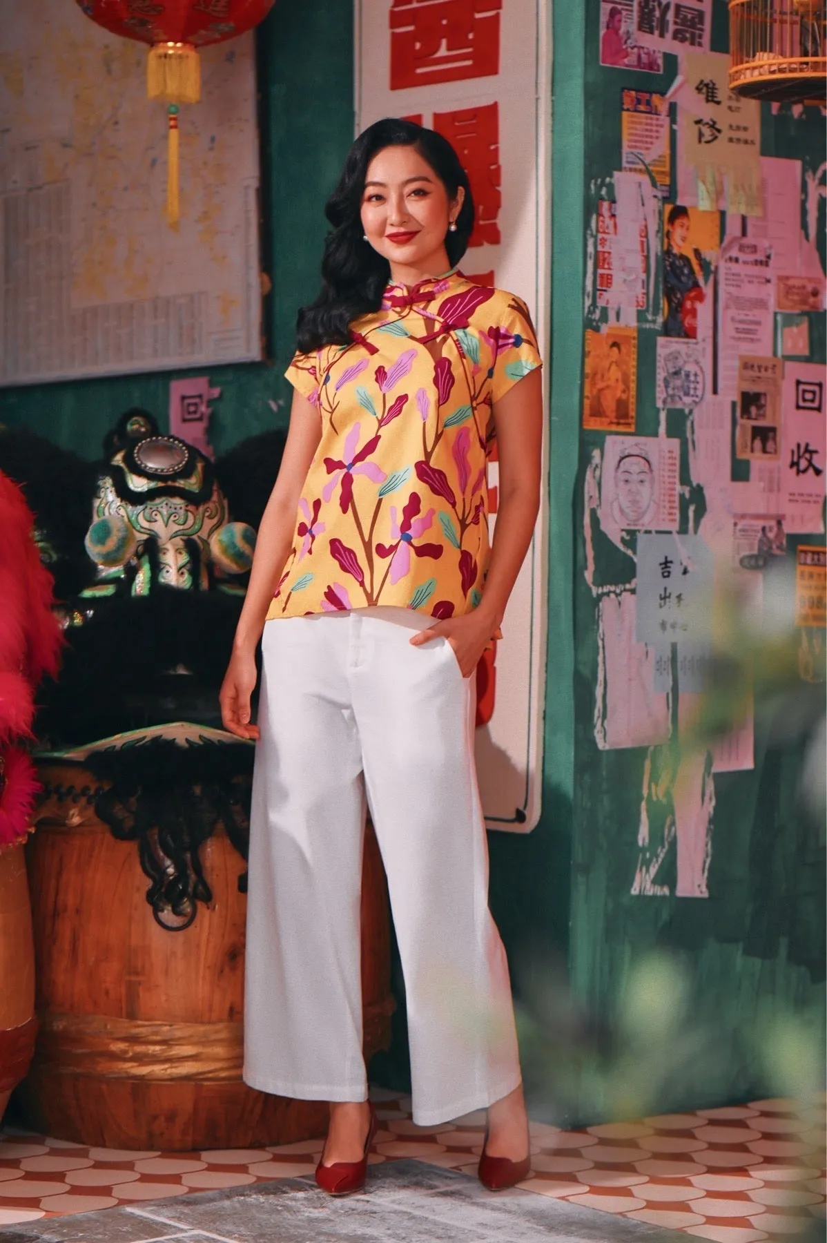 The Chinatown Women Cheongsam Top - Rich