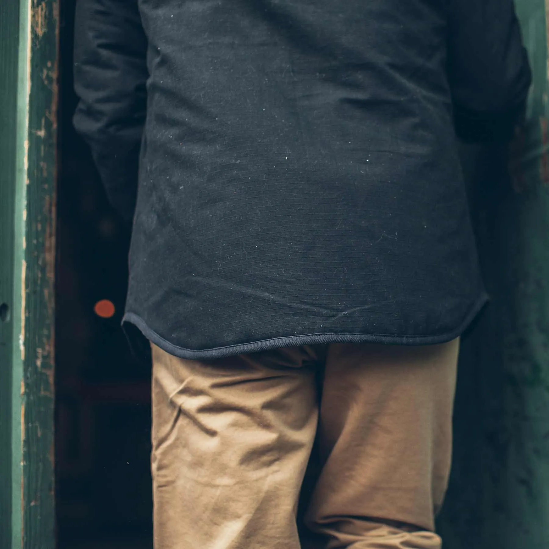 The Chore Jacket in Black Ripstop Canvas