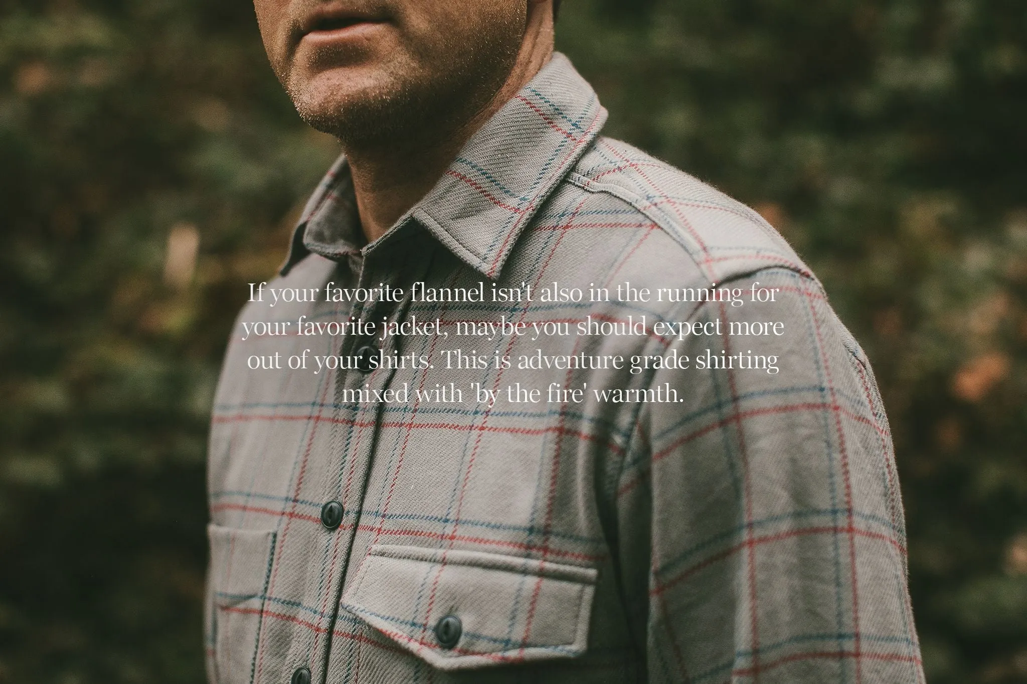 The Crater Shirt in Ash Plaid