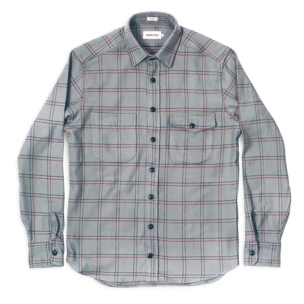 The Crater Shirt in Ash Plaid