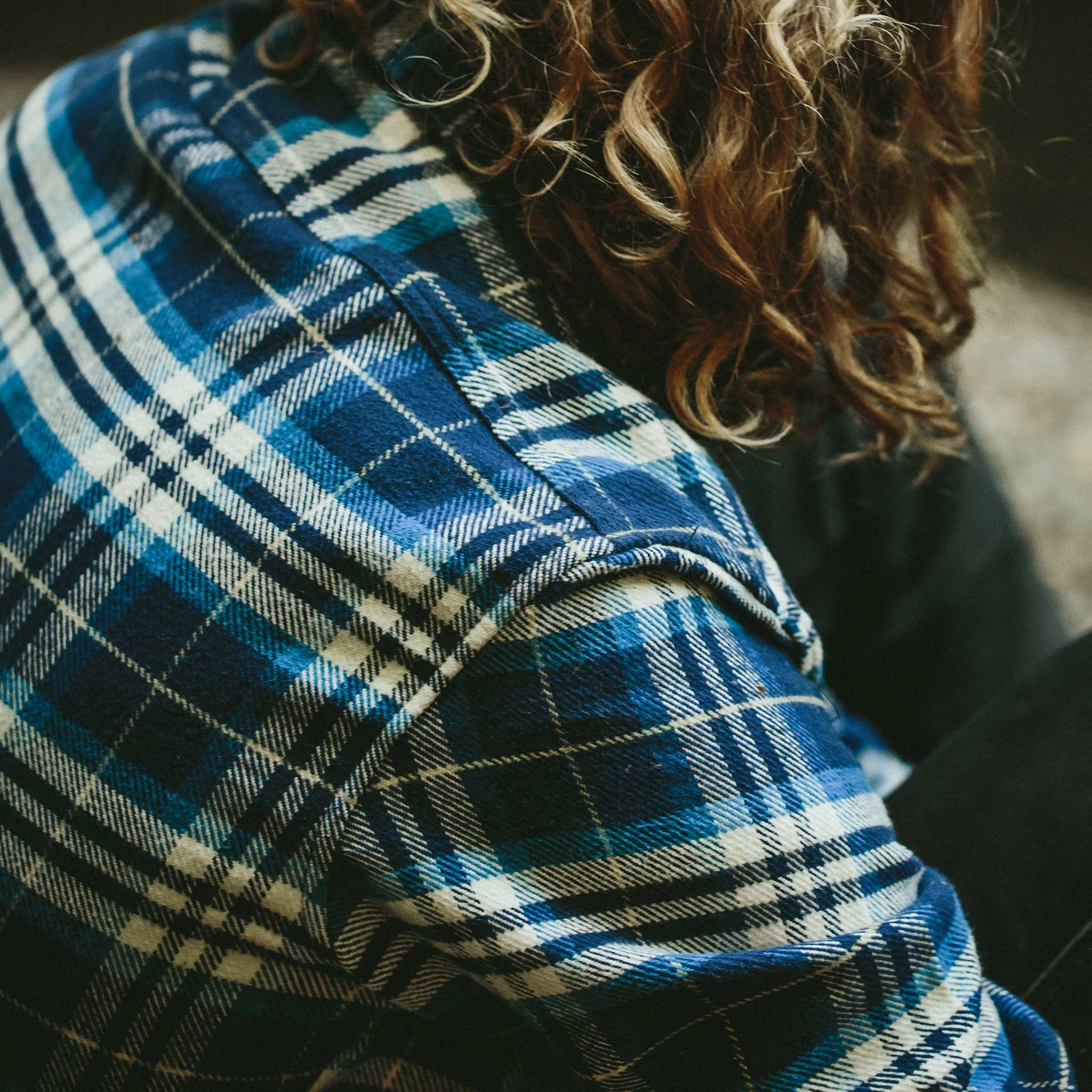 The Crater Shirt in Blue Plaid