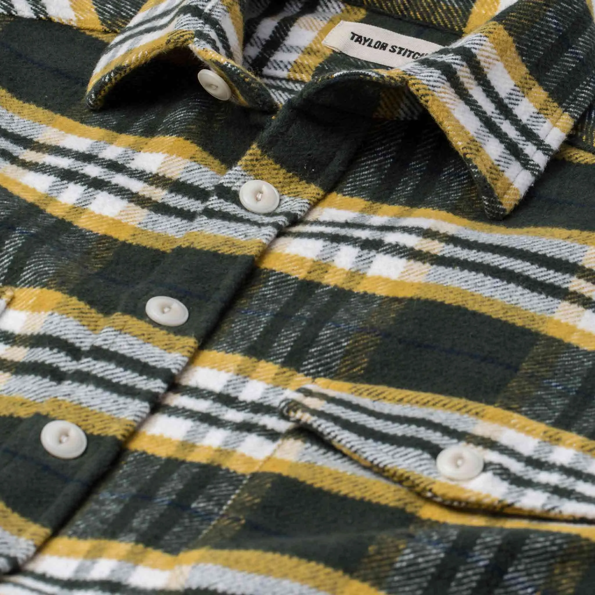 The Crater Shirt in Green Plaid