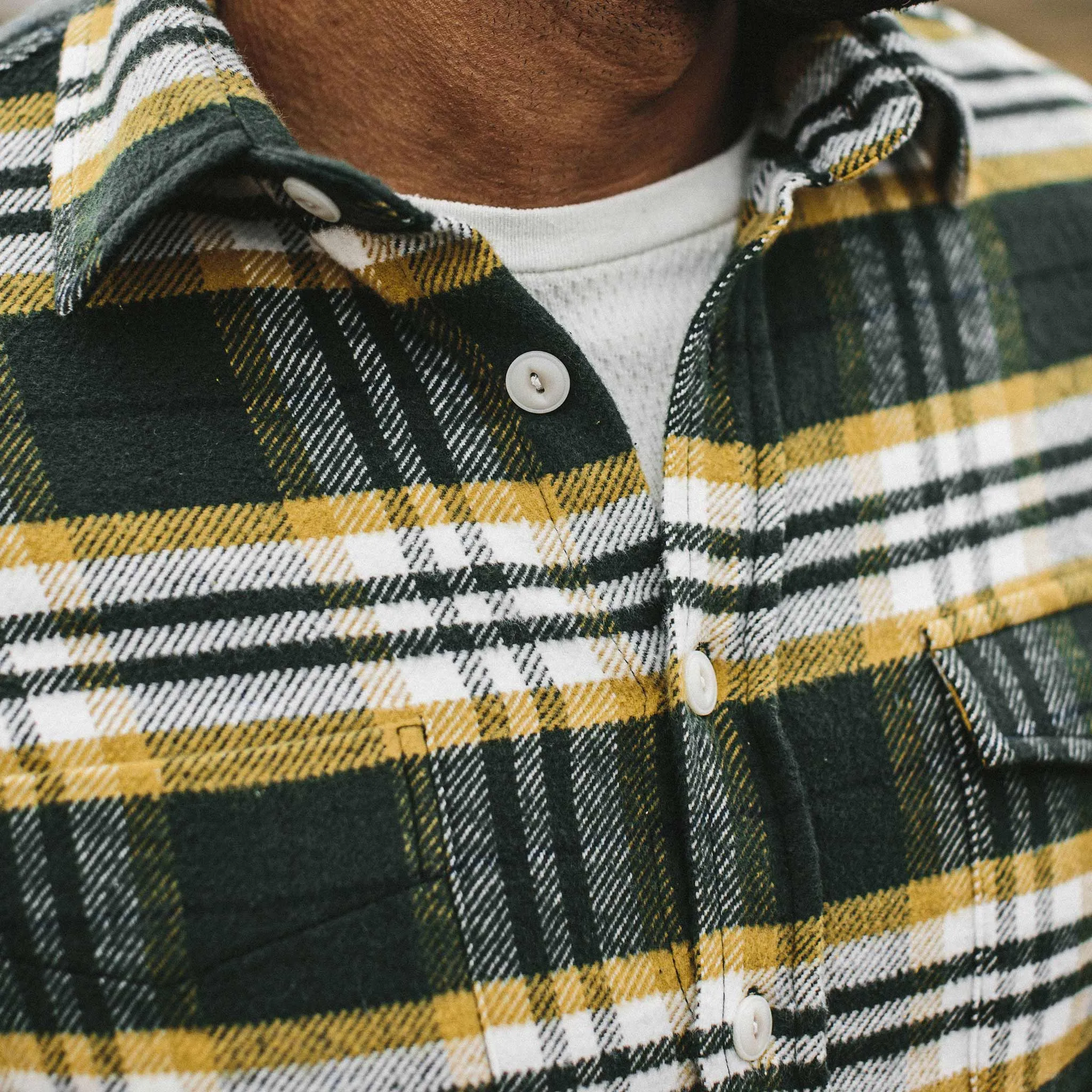The Crater Shirt in Green Plaid