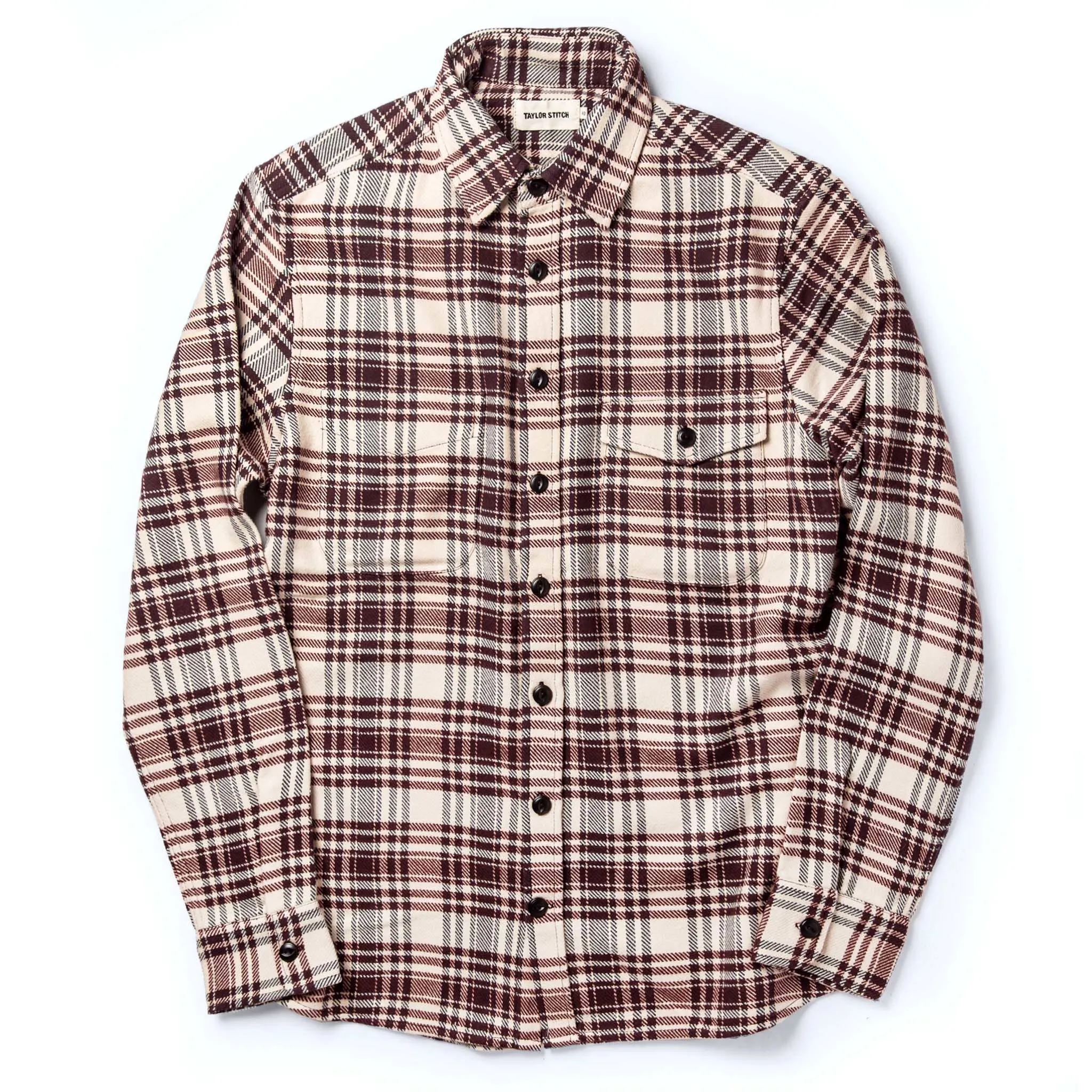 The Crater Shirt in Ivory Plaid