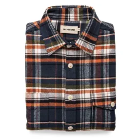 The Crater Shirt in Navy Plaid