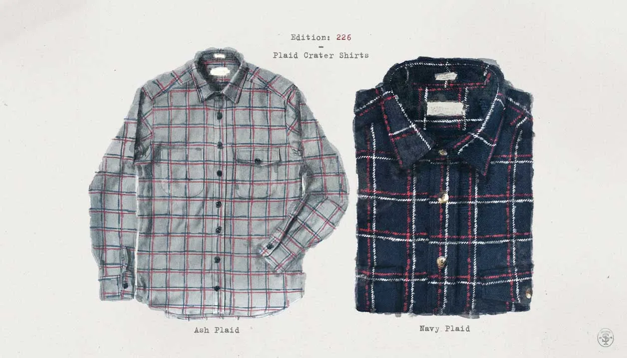 The Crater Shirt in Navy Plaid