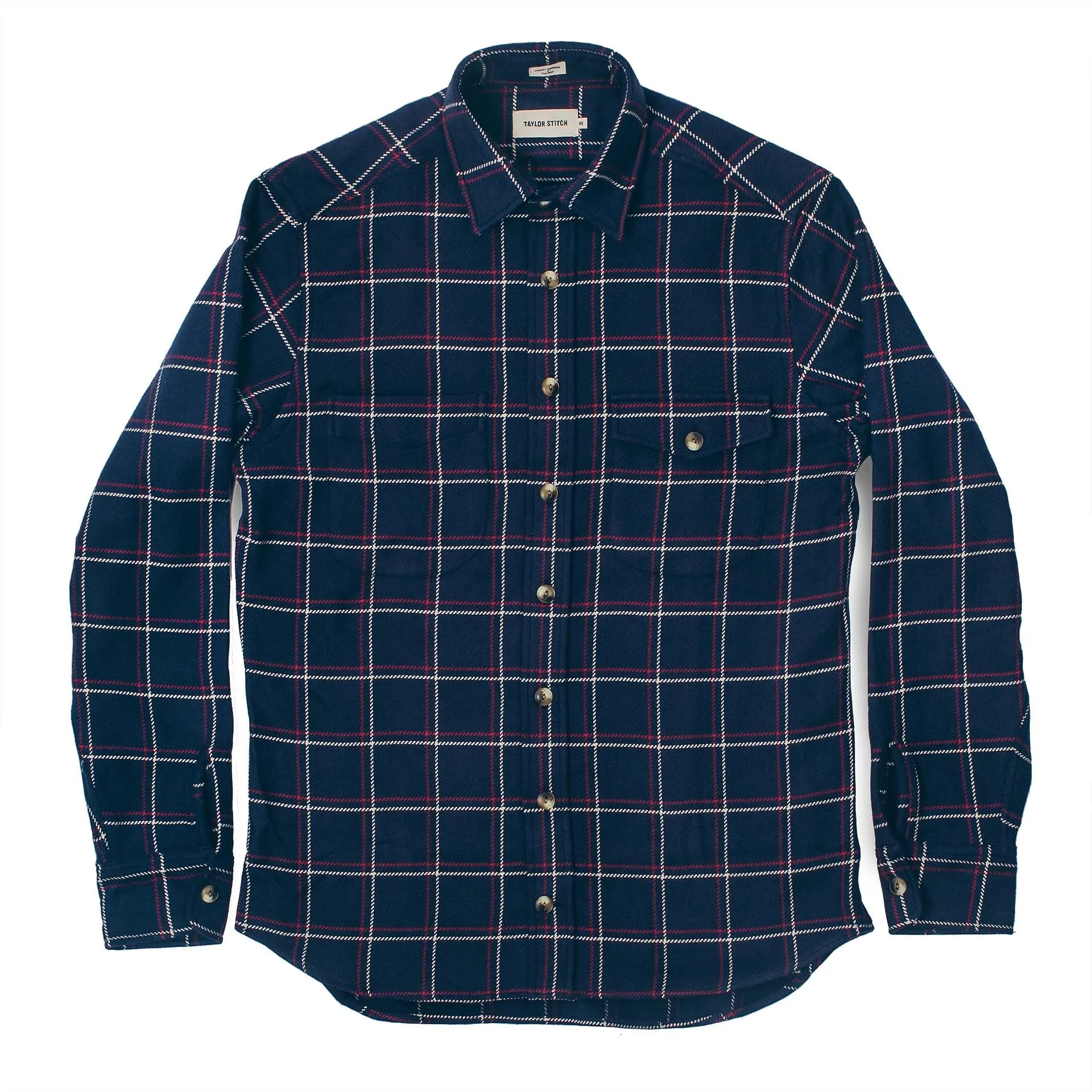 The Crater Shirt in Navy Plaid