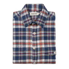 The Crater Shirt in Navy Plaid