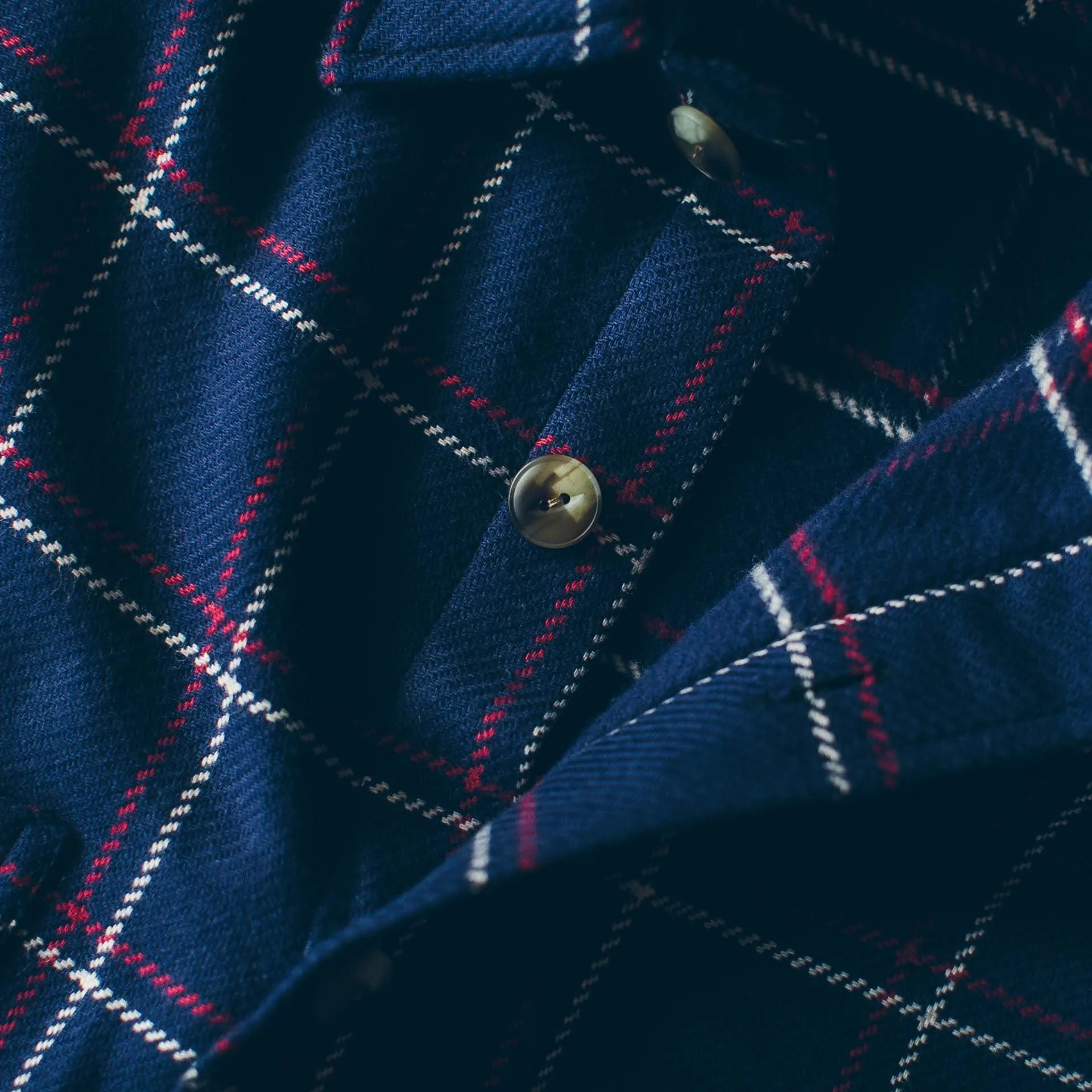 The Crater Shirt in Navy Plaid