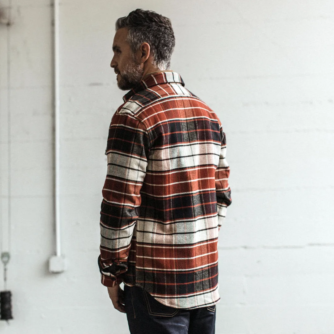 The Crater Shirt in Rust Plaid