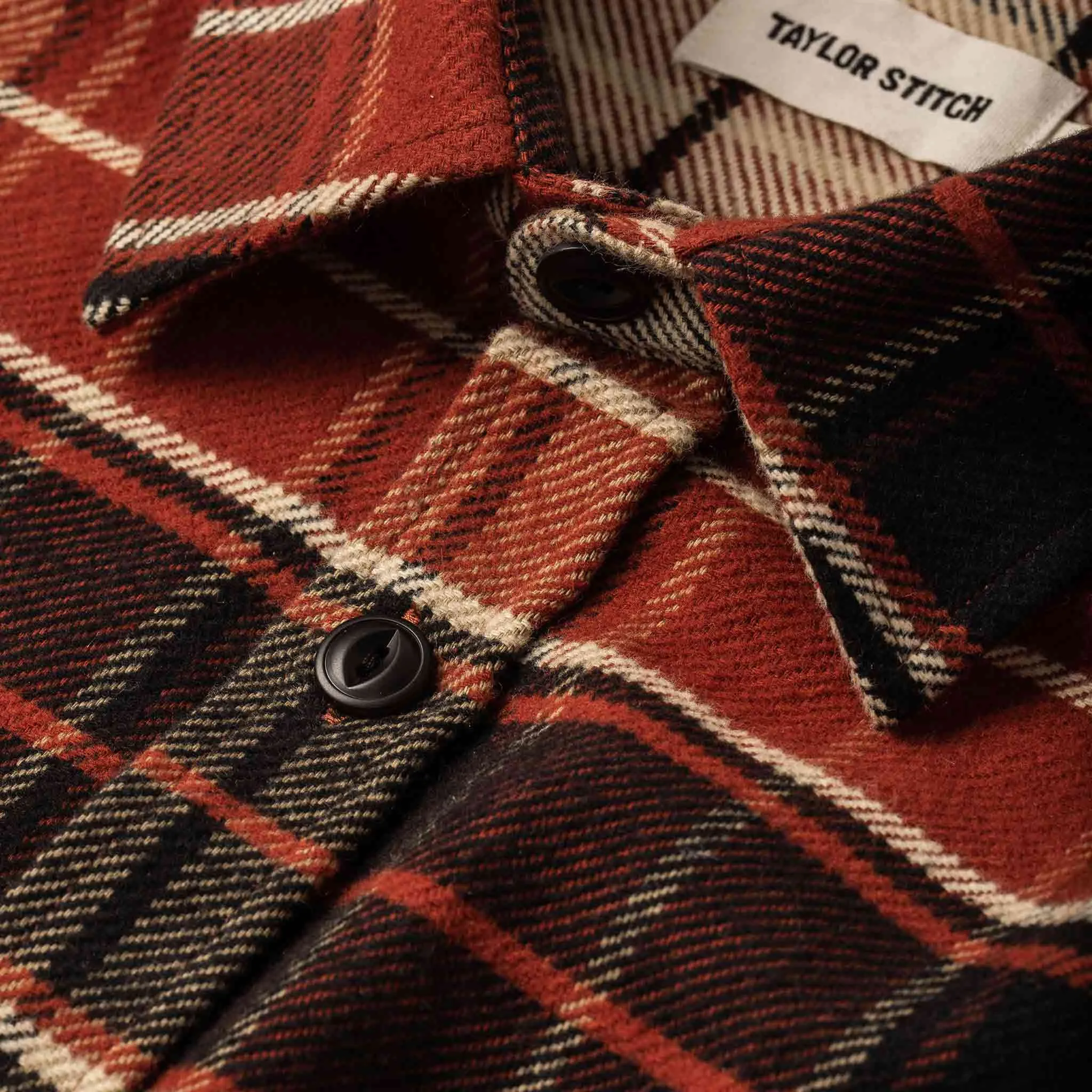 The Crater Shirt in Rust Plaid