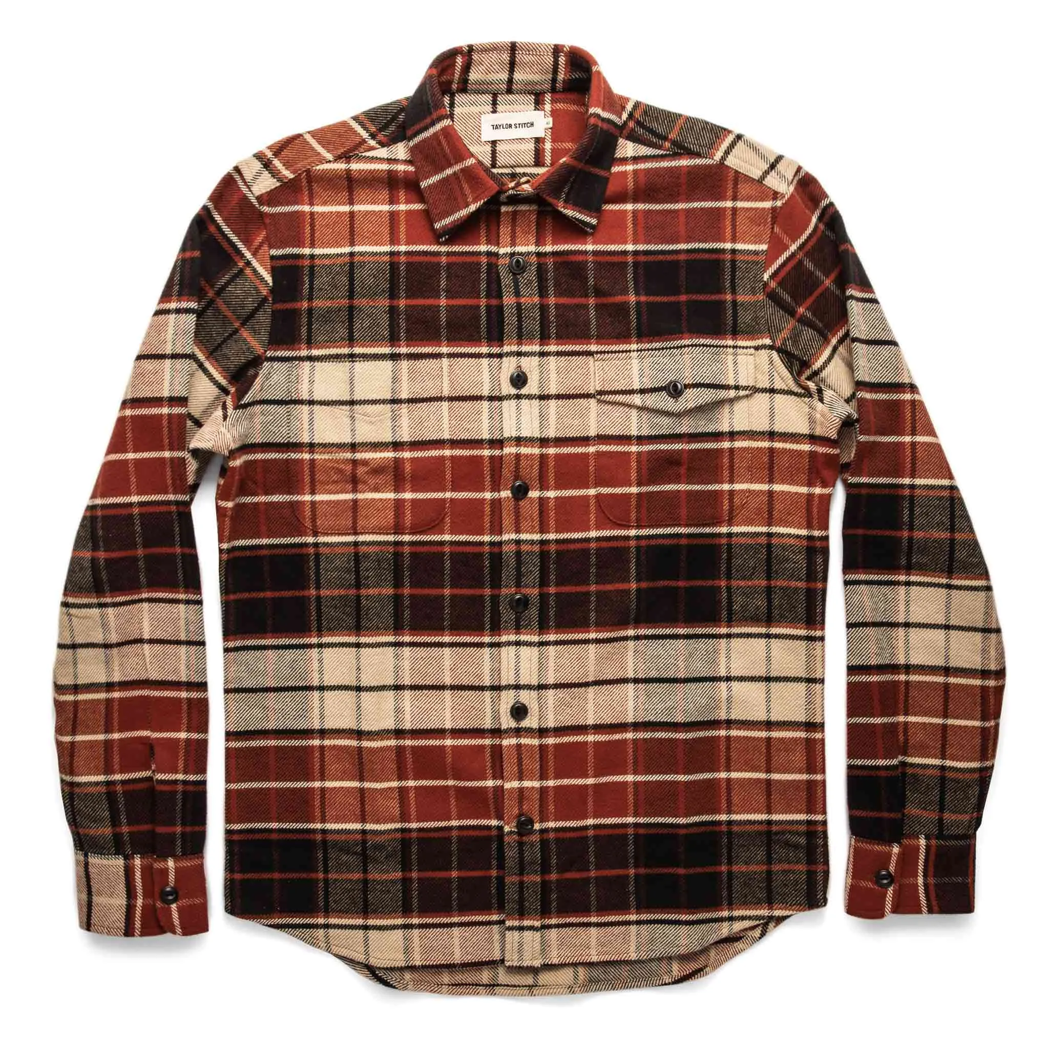The Crater Shirt in Rust Plaid