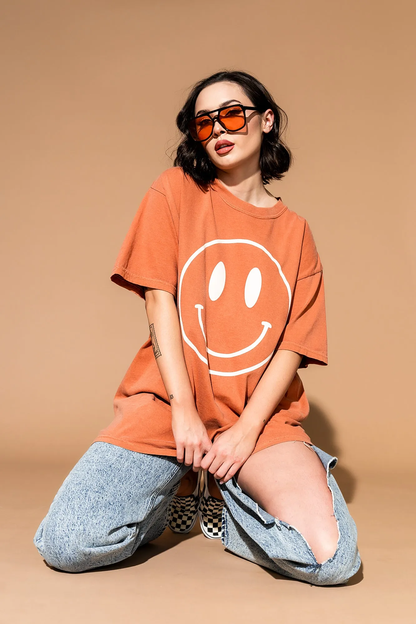 The World Needs Your Magic Oversized Tee in Sunset