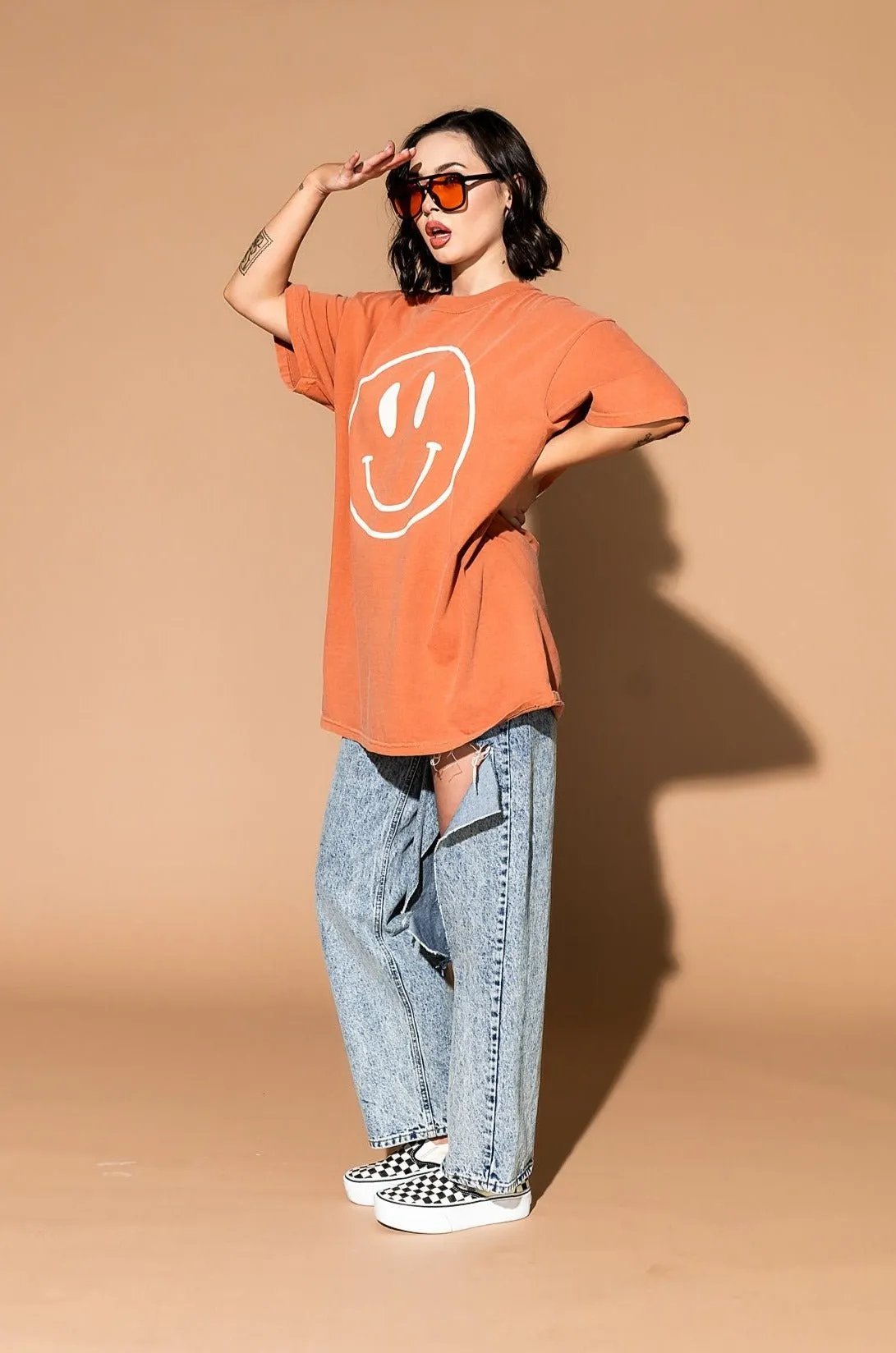 The World Needs Your Magic Oversized Tee in Sunset