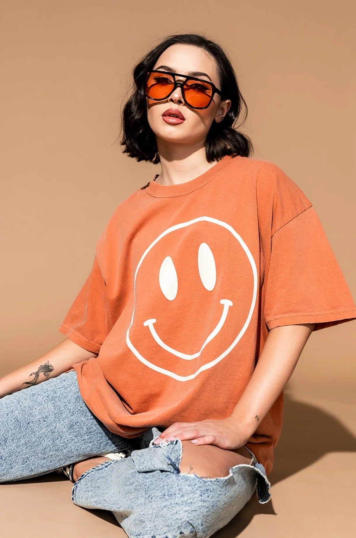 The World Needs Your Magic Oversized Tee in Sunset