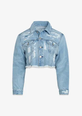Tracee Cropped Denim Jacket
