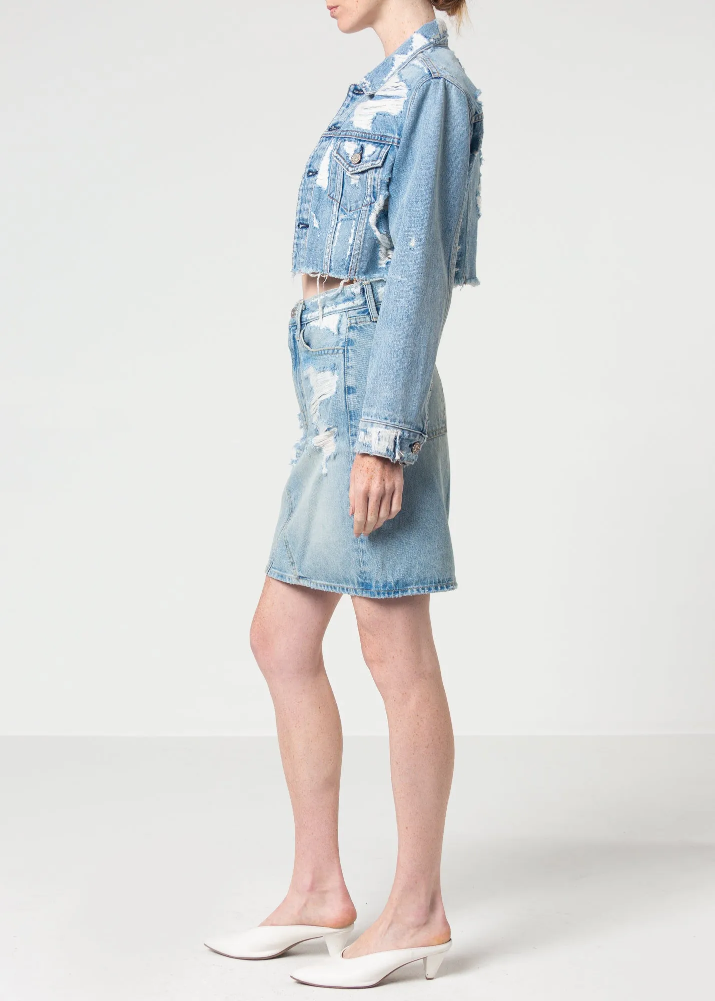 Tracee Cropped Denim Jacket
