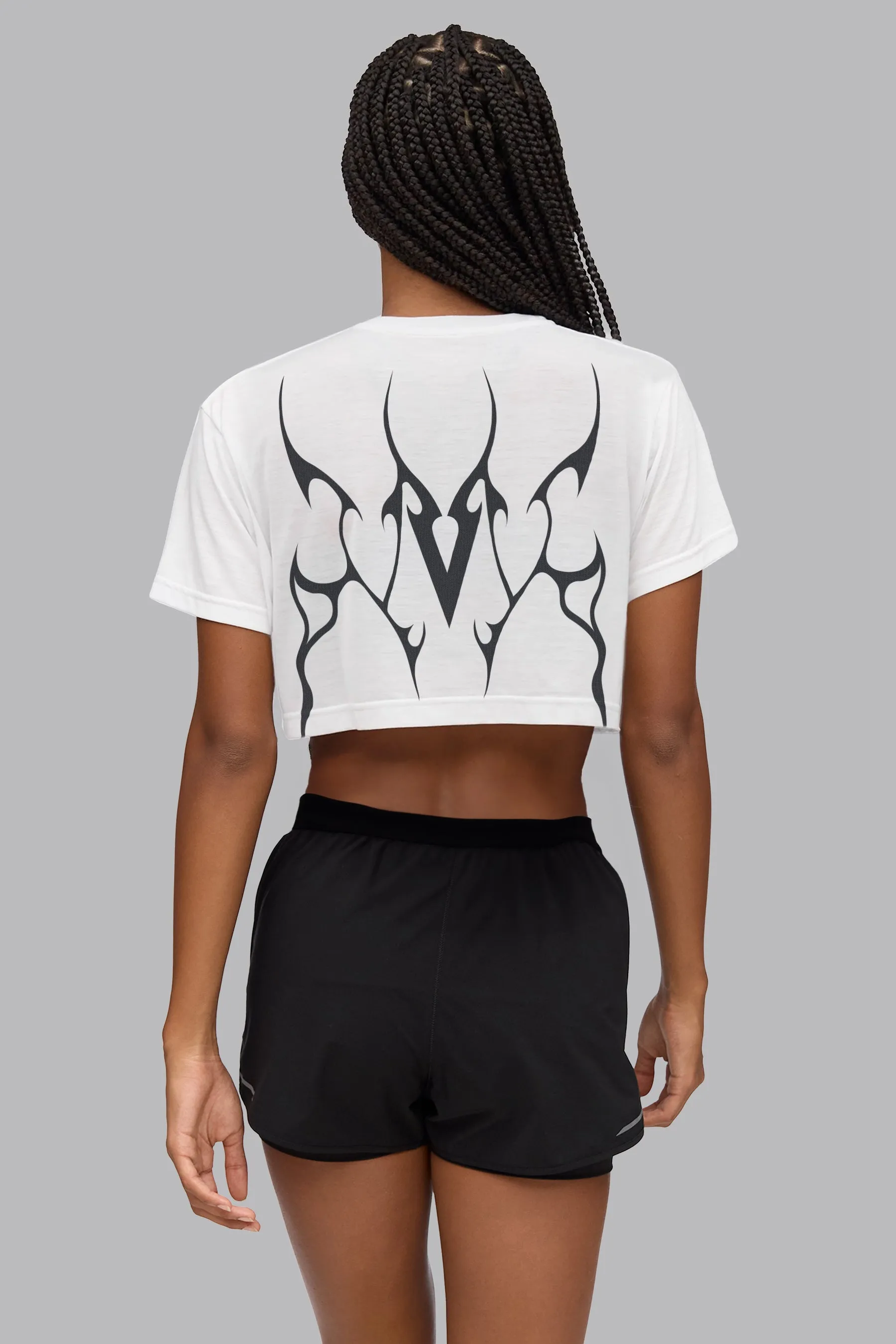 V_SYLK GRAPHIC BOXY T-SHIRT - Optic White