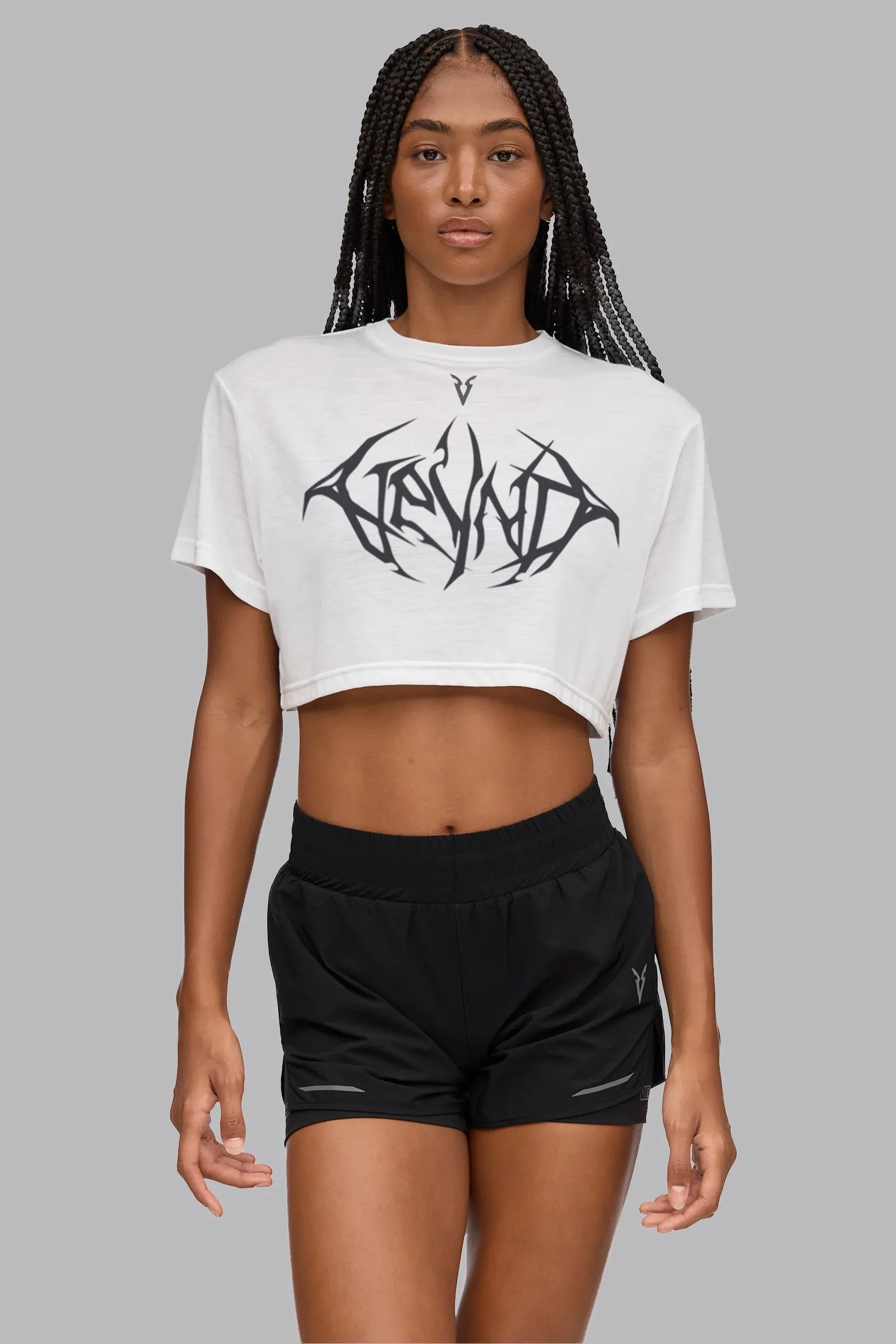 V_SYLK GRAPHIC BOXY T-SHIRT - Optic White