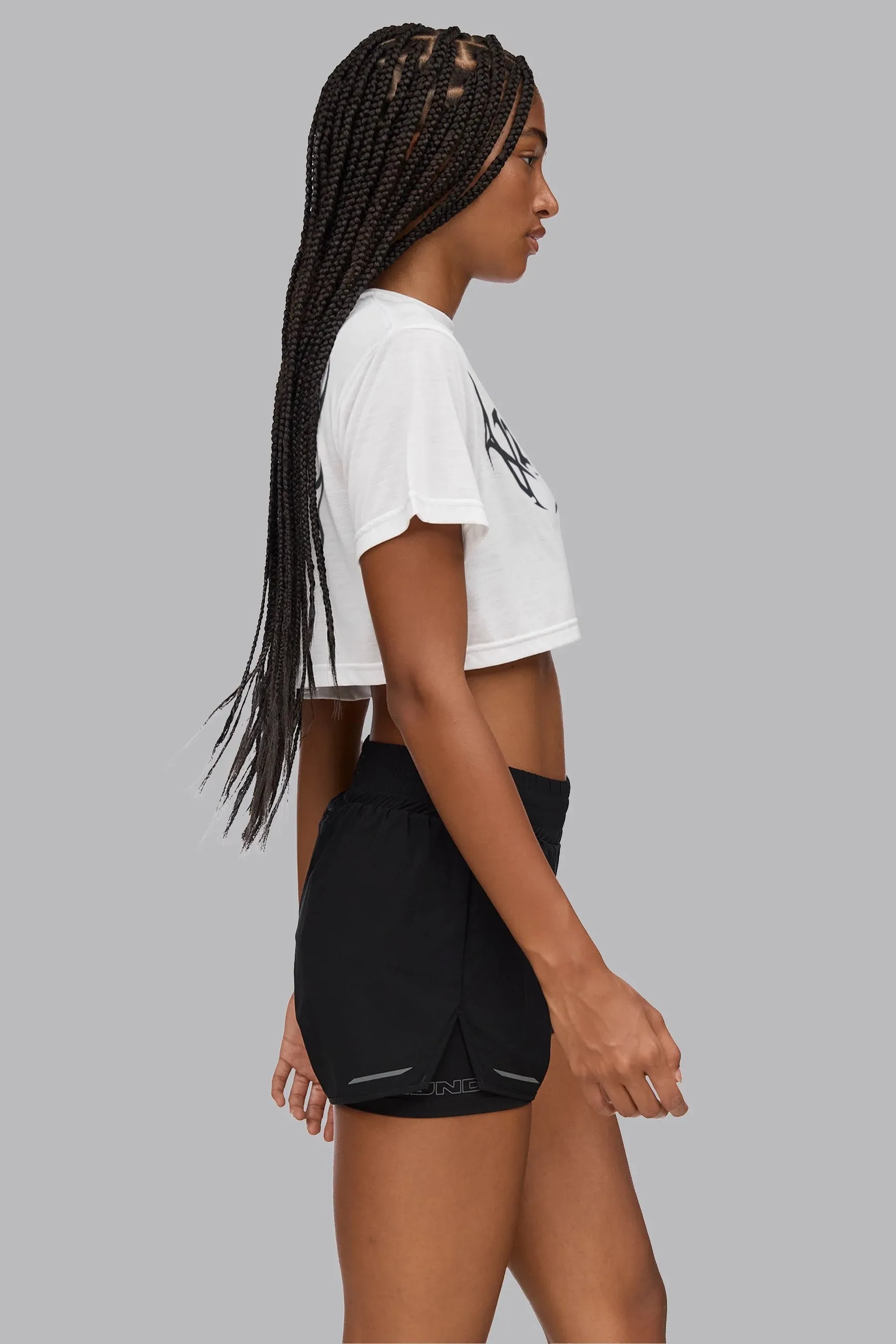 V_SYLK GRAPHIC BOXY T-SHIRT - Optic White