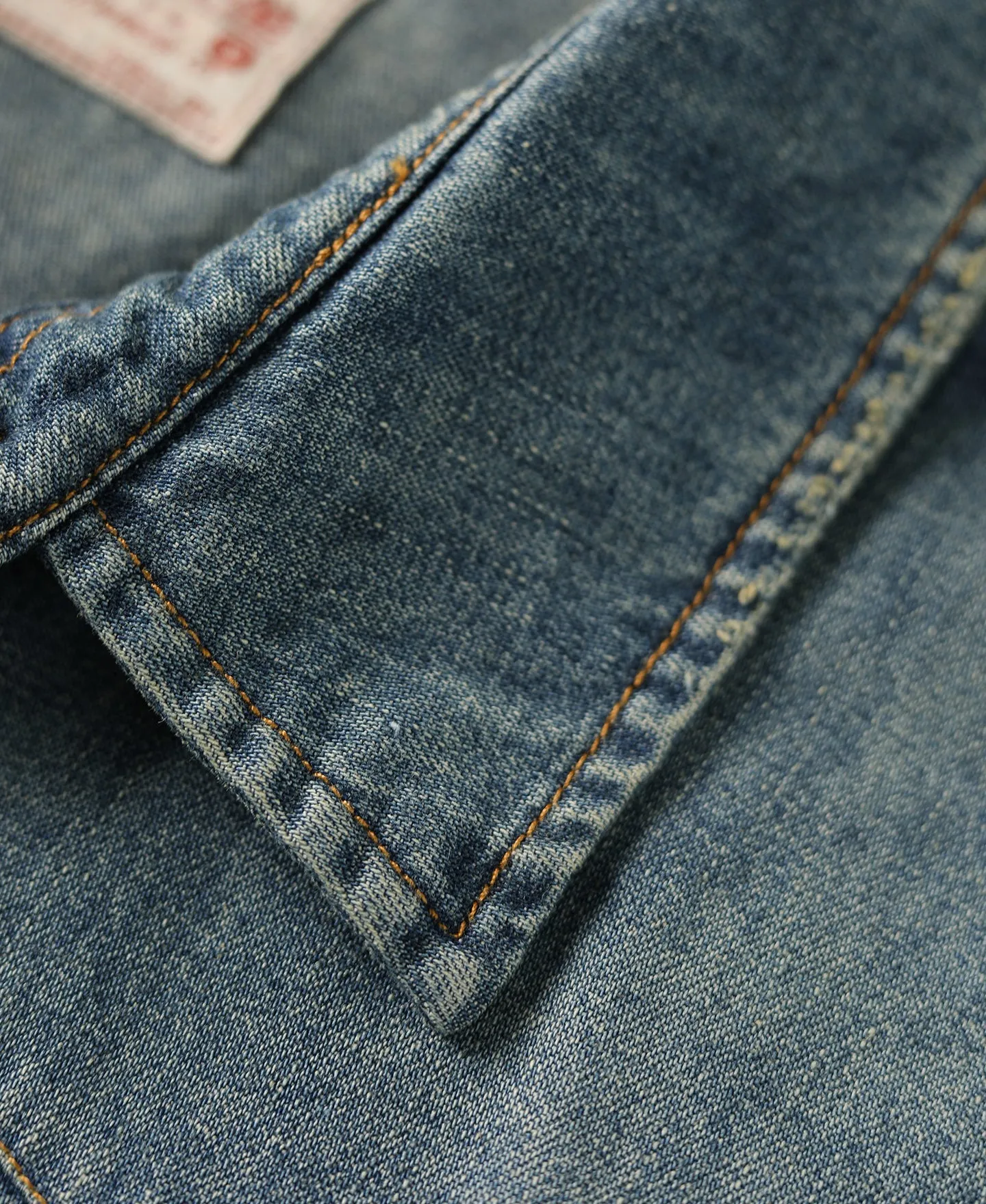 Western Distressed Washed Denim Shirt