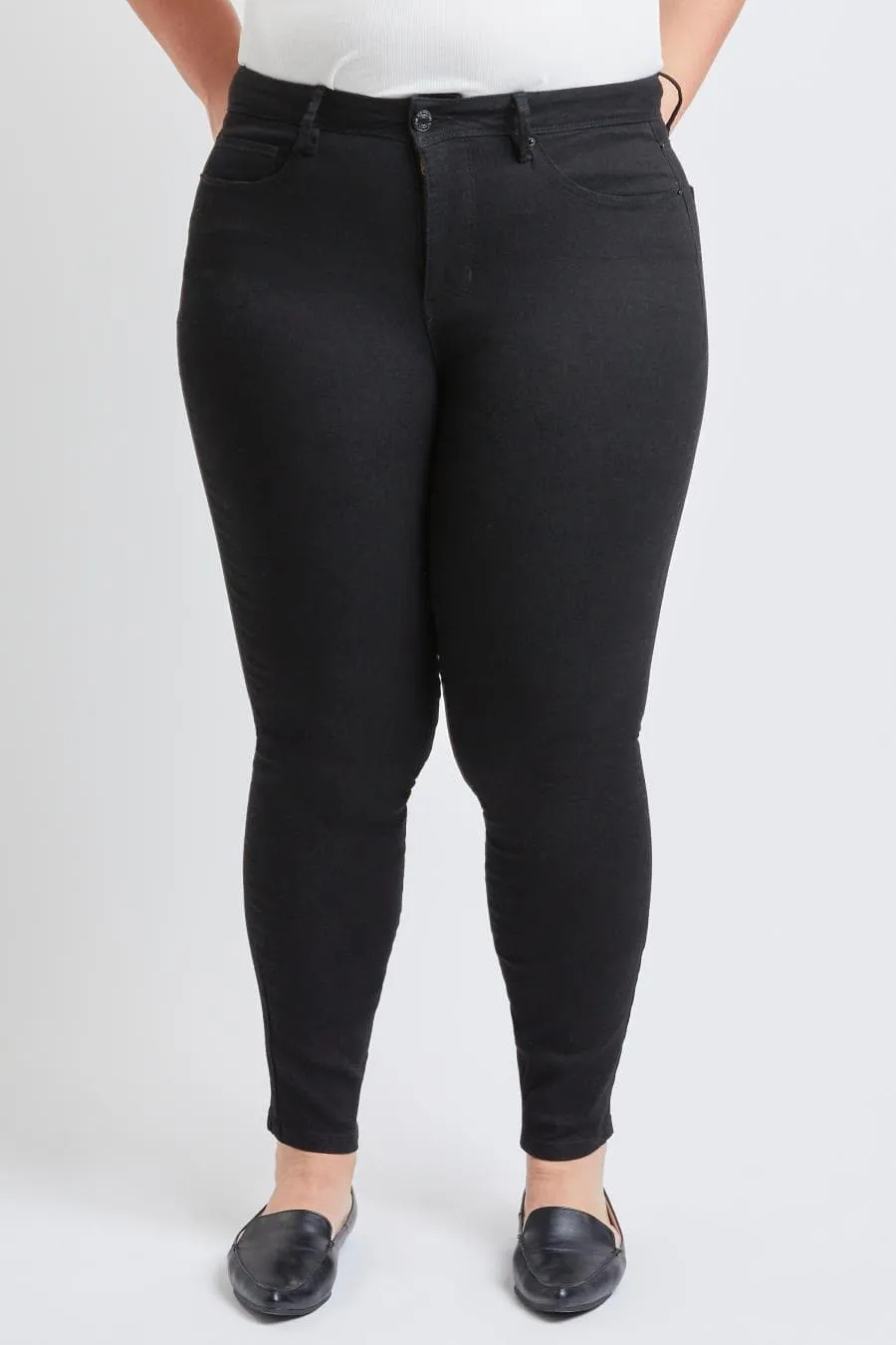 Women's Plus Size Tummy Control High Rise Skinny Jean