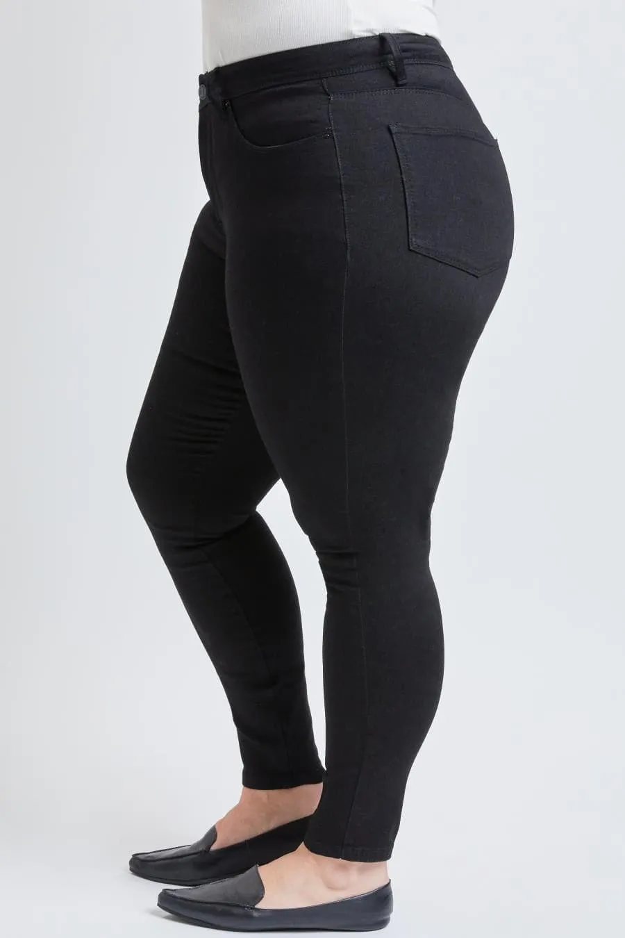 Women's Plus Size Tummy Control High Rise Skinny Jean