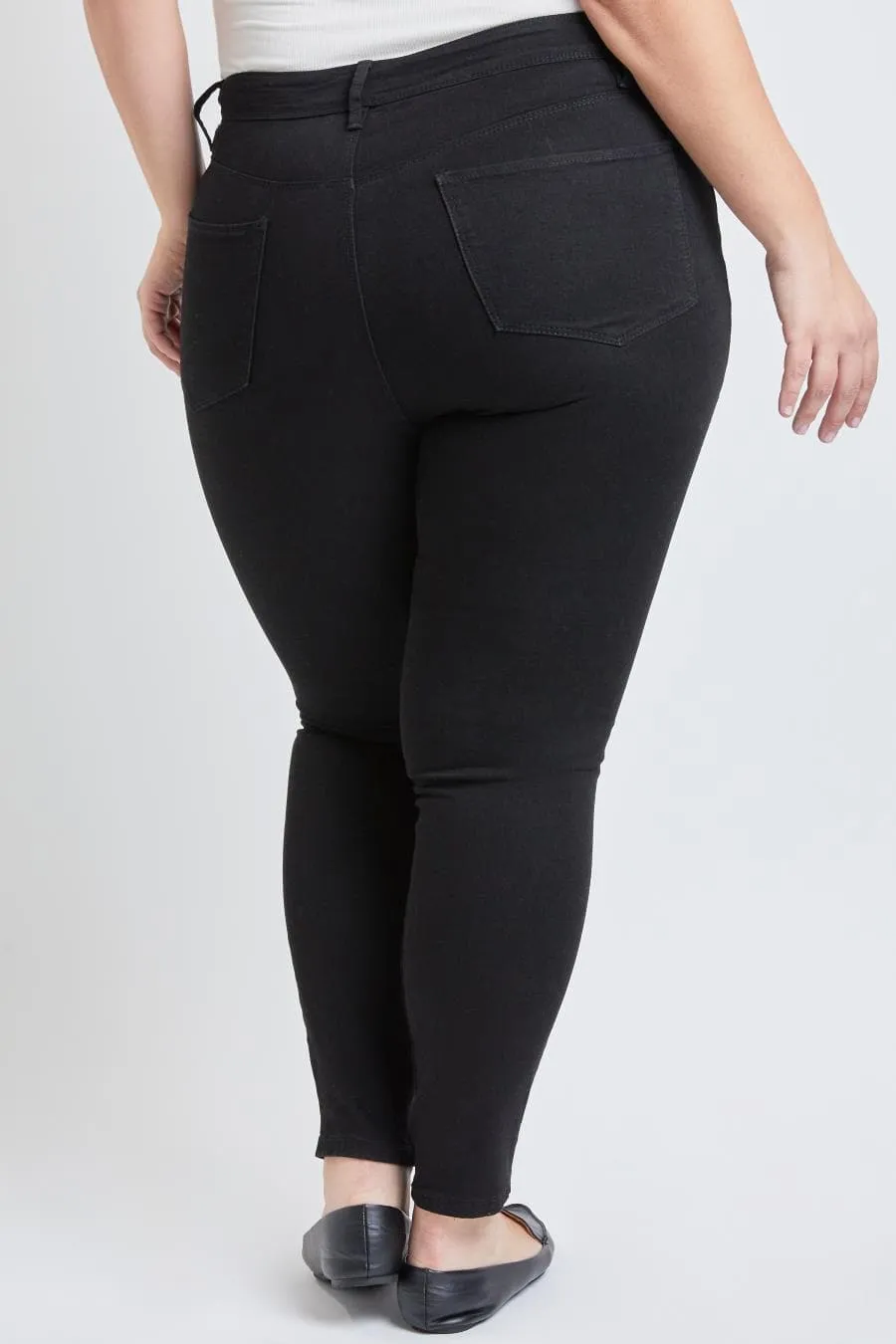 Women's Plus Size Tummy Control High Rise Skinny Jean