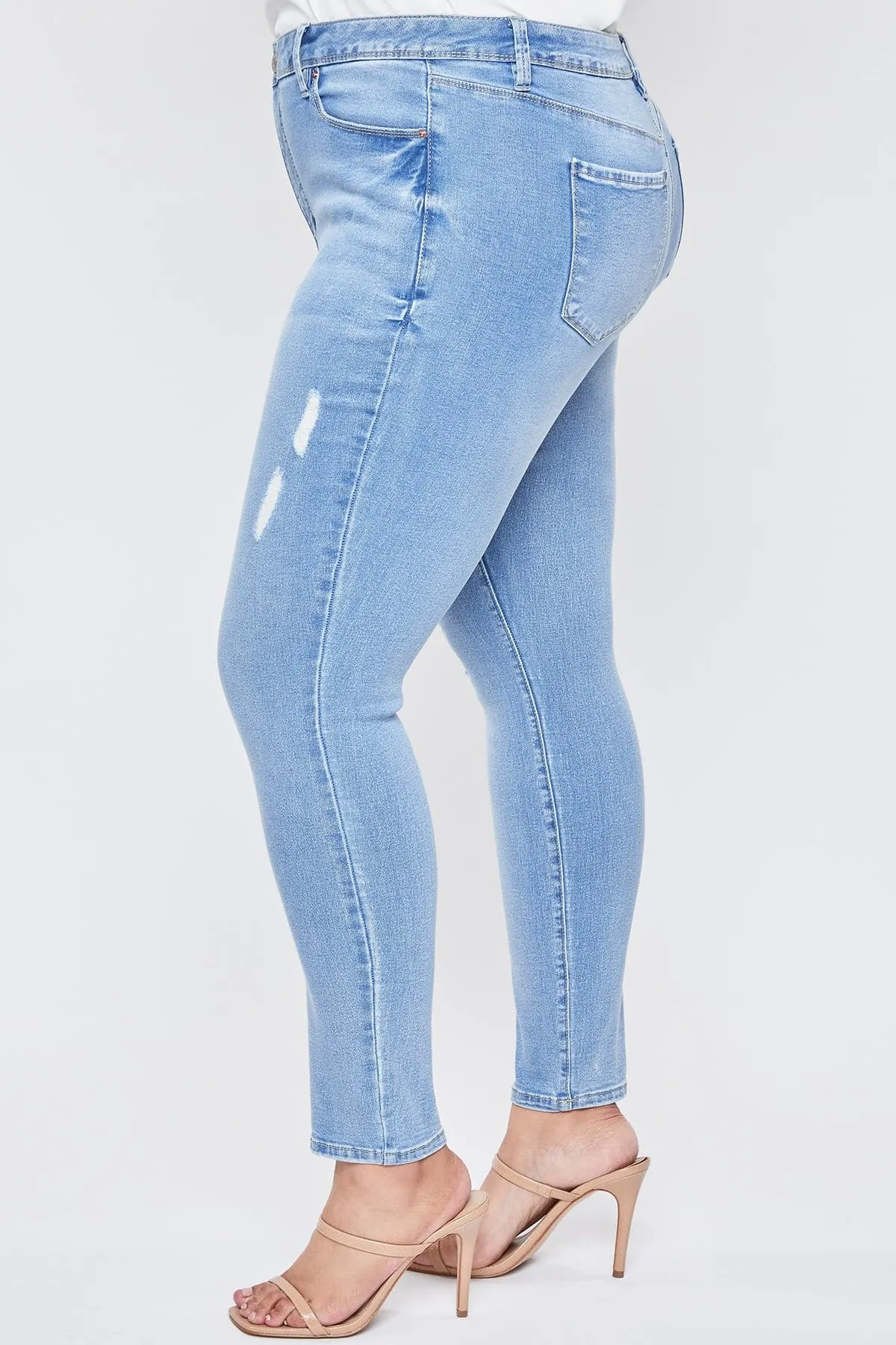 Women's Plus Size Tummy Control High Rise Skinny Jean