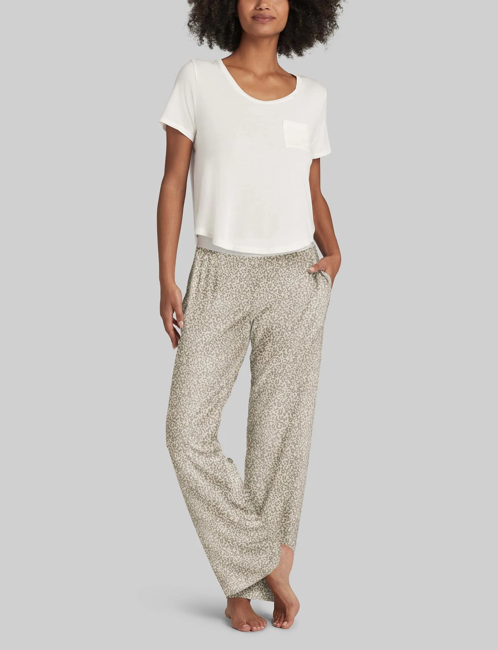 Women's Second Skin Sleep Pocket Tee & Pant Set